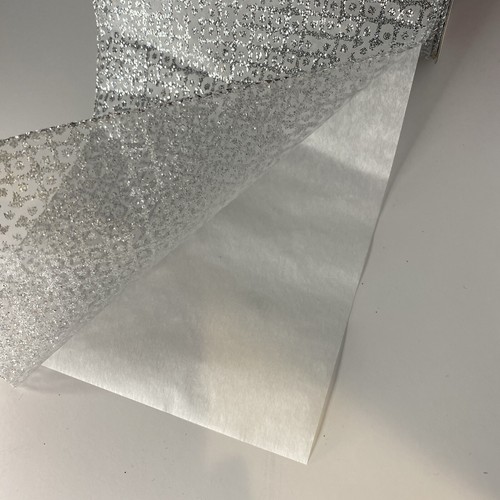 Christmas Silver Design 3 New Extra Wide Ribbon, 5.5 x 6 yd by Celebrate It™ - Picture 8 of 9