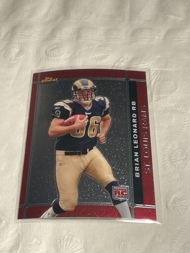 BRIAN LEONARD 2007 Topps Finest Football RC Rookie #118 RAMS