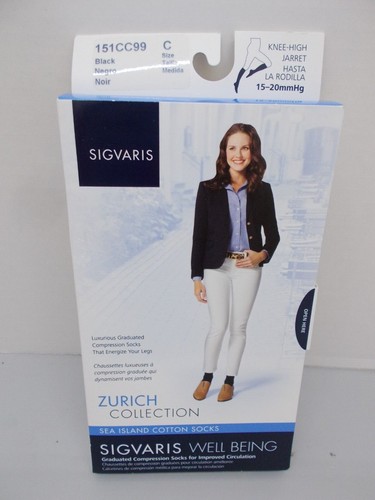 SIGVARIS 151C MUJER SEA ISLAND CALCETINES ALGODÓN 15-20mmHg COMPRESIÓN - Imagen 1 de 2