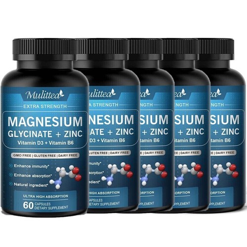 Magnesium Glycinate Capsules 500mg Per Serving - Highest Potency Capsules - Zdjęcie 12 z 12