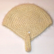 Vintage 1950's Hand Knit Infant Baby Hat 100 Nylon NWT