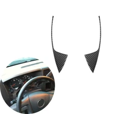 2pcs Carbon Fiber Speedometer Side Cover Trim For Silverado Sierra 07-13