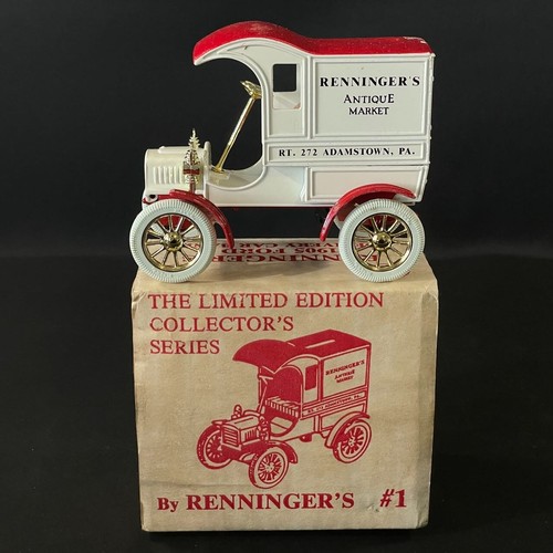 1988 ERTL 1905 FORDD ELIVERY AUTO BANK VON RENNINGER'S Druckguss 1/25 neu im Karton - Bild 1 von 10