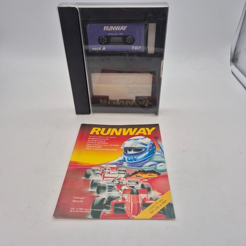 JEU RUNWAY (1985) MICLOG ★ THOMSON TO7/MO5 ★ K7 COMPLET NON TESTÉ ✅ - Imagen 2 de 3