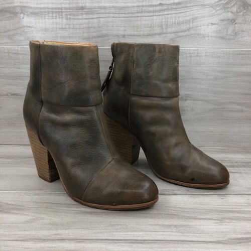 Rag & Bone Boots Womens EU 36 Newbury Brown Leather Ankle Boot Booties - Picture 4 of 11