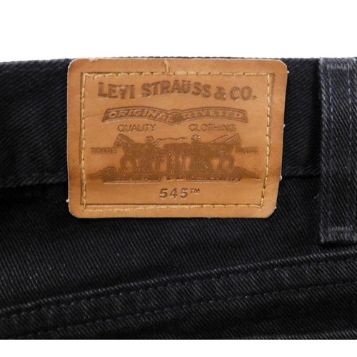 Levi 545 Loose Fit Jeans Mens W 50 L 32 Big & Tall Black Denim 5 Pocket Design - Picture 6 of 7