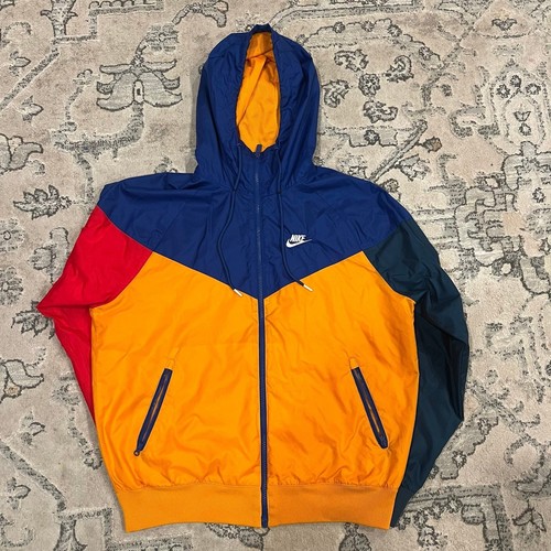 Chaqueta Nike Sportswear Windrunner Multicolor Naranja Azul Rojo Azul Marino Nylon Pequeña - Imagen 3 de 7