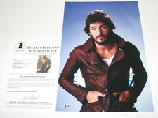 BRUCE SPRINGSTEEN SIGNED 12x18 PHOTO BECKETT COA THE BOSS BORN IN THE USA TO RUN