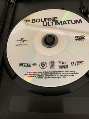 The Bourne Ultimate (DVD) Former Rental Matt Damon Widescreen - Bild 3 von 3