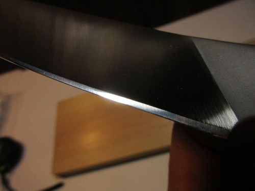 Old Stock: Japanese Kitchen Knife/Petty 110/230 mm Cobalt /From Tsubame Sanjo - Picture 13 of 16