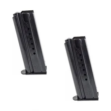 LOT (2) Magnum Research Desert Eagle 9 Round .357 Pistol Magazine, Steel #MAG357