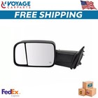 Mirror Towing Blind Spot Black Fits Driver Left Side For 2019-2021 Ram 2500 3500