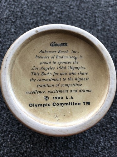 Vintage Anheuser Busch 1984 Los Angeles Olympics Stein - Bild 4 von 5