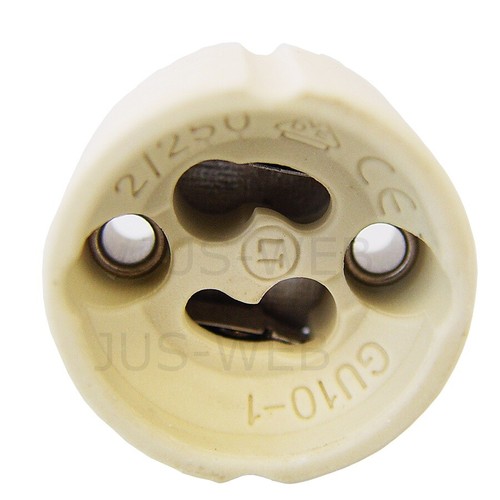 25 Lampenfassung GU10 Sockel Halogen LED Fassung Strahler Keramik 230V Halterung - Bild 2 von 6