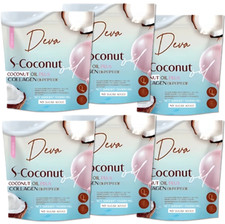 6X Coconut Oil Powder Mixed Collagen Dipeptide Fiber Vitamin E Deva S 50g./Bag