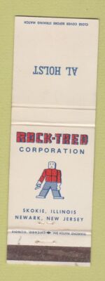Matchbook Cover - Rock Tred Corp Skokie IL Newark NJ