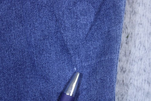 Jeans donna Faded Glory 14 blu vita alta skinny lavaggio medio denim elasticizzato 36x29 - Foto 12 di 12