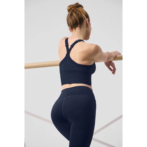 Alo Yoga Seamless Ribbed Favorite Bra Tank Navy M - Bild 4 von 12