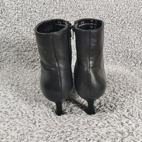 Marks And Spencer Boots Womens Uk 3.5 Black Leather Chelsea Wide Fit - Picture 6 of 20