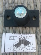 MASON NEOPRENE, FLOOR MOUNT, VIBRATION ISOLATORS, GRAINGER, 4C875A