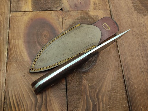 Custom Handmade 12c27 Steel Survival Camping Skinner Fixed Blade Hunting Knife - Picture 11 of 14