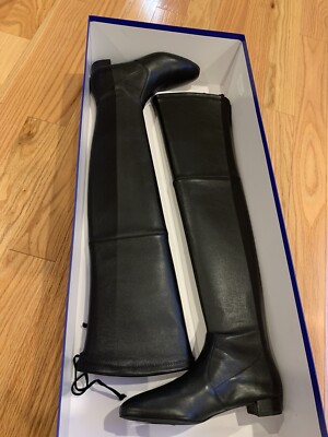 Stuart Weitzman Genna 25 Over-The-Knee Boot Women's Black Size 5.5B