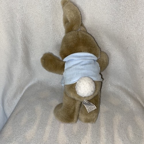 1990 Applause Peter Cottontail Bunny Rabbit Plush 14" Tan Toy Kid Stuffed Animal - Picture 4 of 8