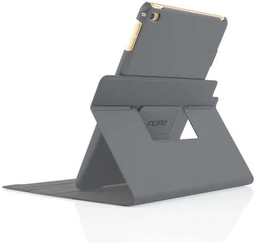 Incipio Archer Slim Folio Case With Rotating Base For iPad Mini 4 - Grey - Picture 5 of 9