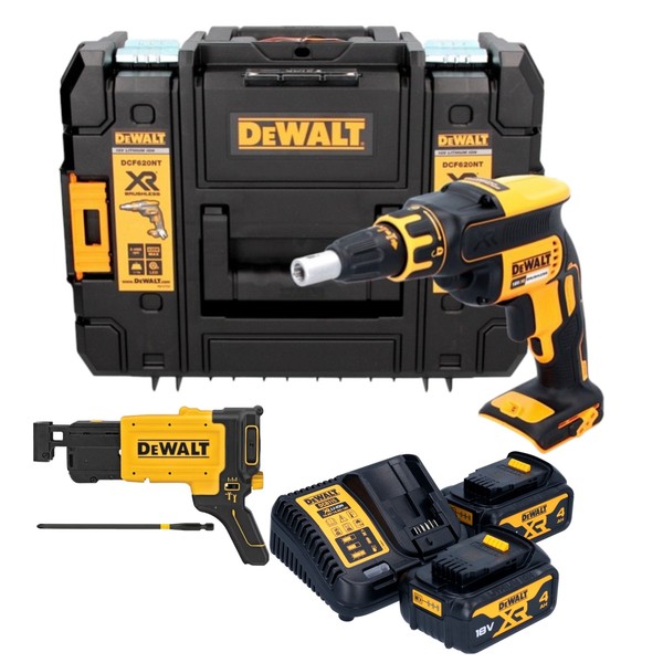 DeWalt DCF 620 M2T Trockenbauschrauber 18 V 30 Nm + 2X Akku 4,0 Ah + Lader-image