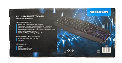 LED Gaming Keyboard Medion Gaming Tastatur P81154 MD88054 - Bild 2 von 2