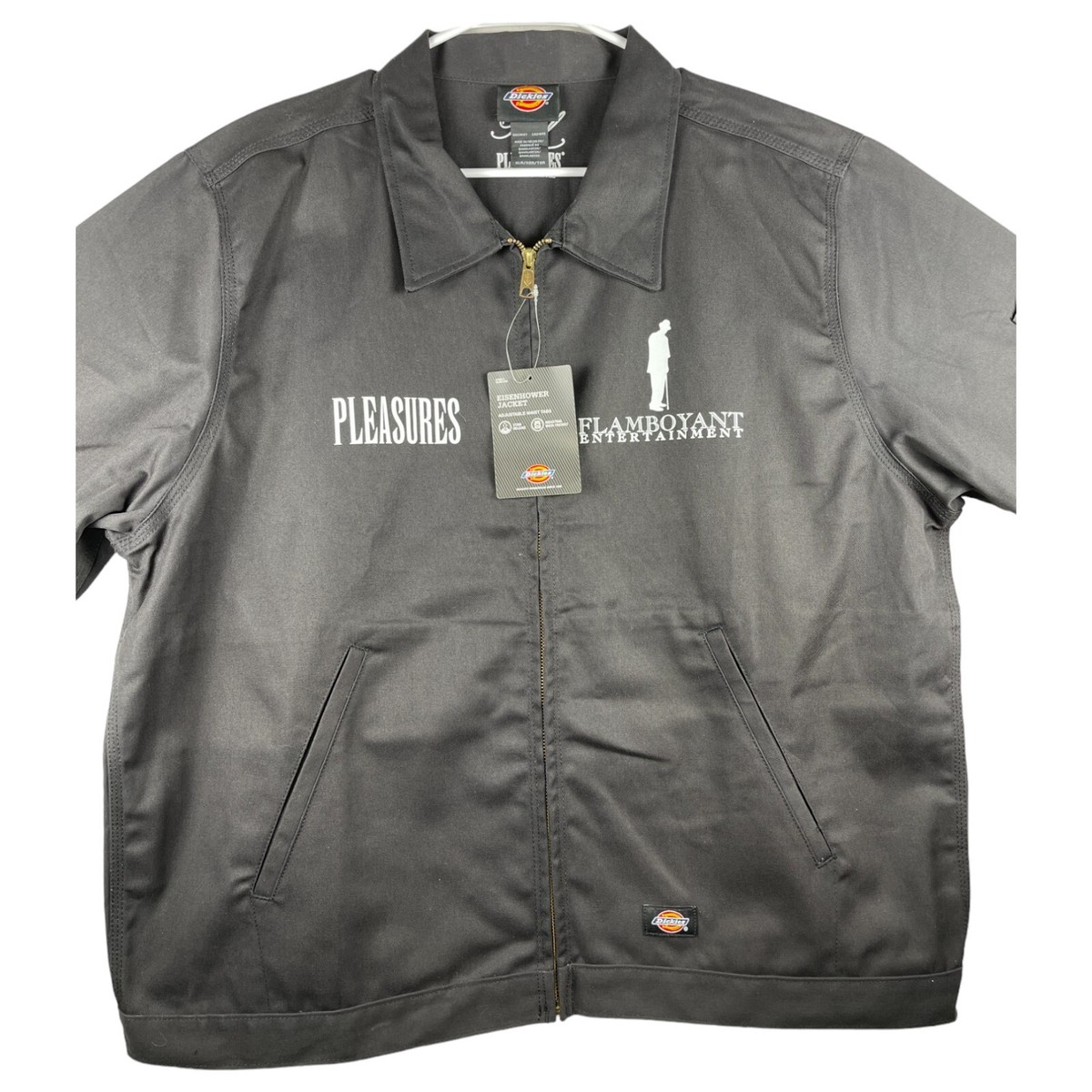 Size XL - PLEASURES x Dickies Big L Flamboyant Eisenhower Size XL - PLEASURES x Dickies Big L Flamboyant Eisenhower