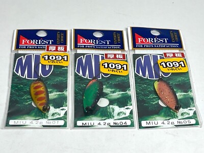 1092) FOREST MIU Native 4.2g Trout Spoon IREGUI 1091 Limited Color Variation