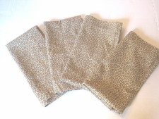 Chelsea Home Set Of 4 Cheetah Animal Print Cloth Napkins Ebay Cheetah Print Cloth Napkins Large 21 X 20