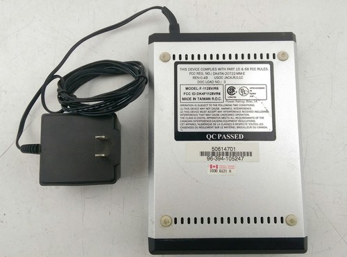 MaxTech 28800 F-1128V/R6 9 VAC 1 AMP Fax Modem with AC Adapter - Afbeelding 4 van 5