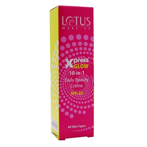 Lotus Makeup Xpress Glow 10 In 1 Daily Beauty Cream Bright Angel 30 Gm SPF 25 - 第 4/4 張圖片