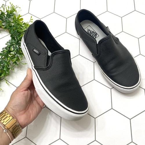 vans asher perf leather
