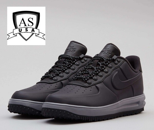 NIKE LF1 DUCKBOOT Low LUNAR AIR FORCE 1 LOW OIL GREY BLACK Size 8.5 9 10 11 NIKE LF1 DUCKBOOT Low LUNAR AIR FORCE 1 LOW OIL GREY BLACK Size 8.5 9 10 11