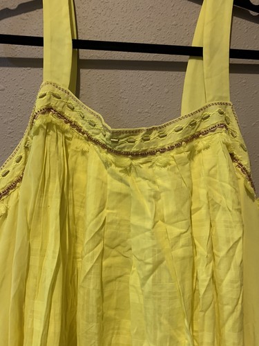 NWT LANE BRYANT SUNSHINE YELLOW ANGELIC MAXI DRESS SZ 22/24 - Bild 2 von 6