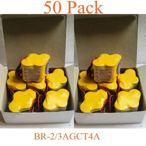 50 piezas batería de iones de litio BR-2/3AGCT4A 6V PLC para FANUC A98L-0031-0025 con enchufe - Imagen 1 de 8