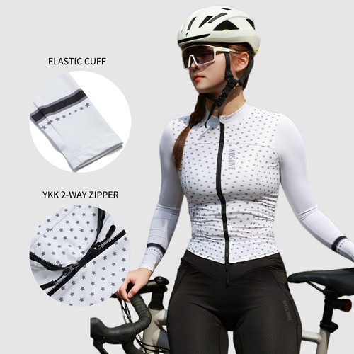 WOSAWE Breathable Cycling Top Women's Skin-friendly Slim Fit Jersey Back Pockets - Picture 2 of 11