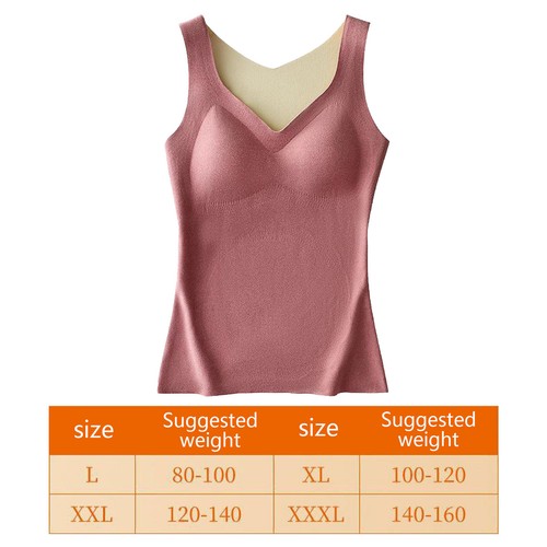Thermal Underwear Tops Sleeveless V Neck Fleece Lined Thermal Shirts - Picture 3 of 28