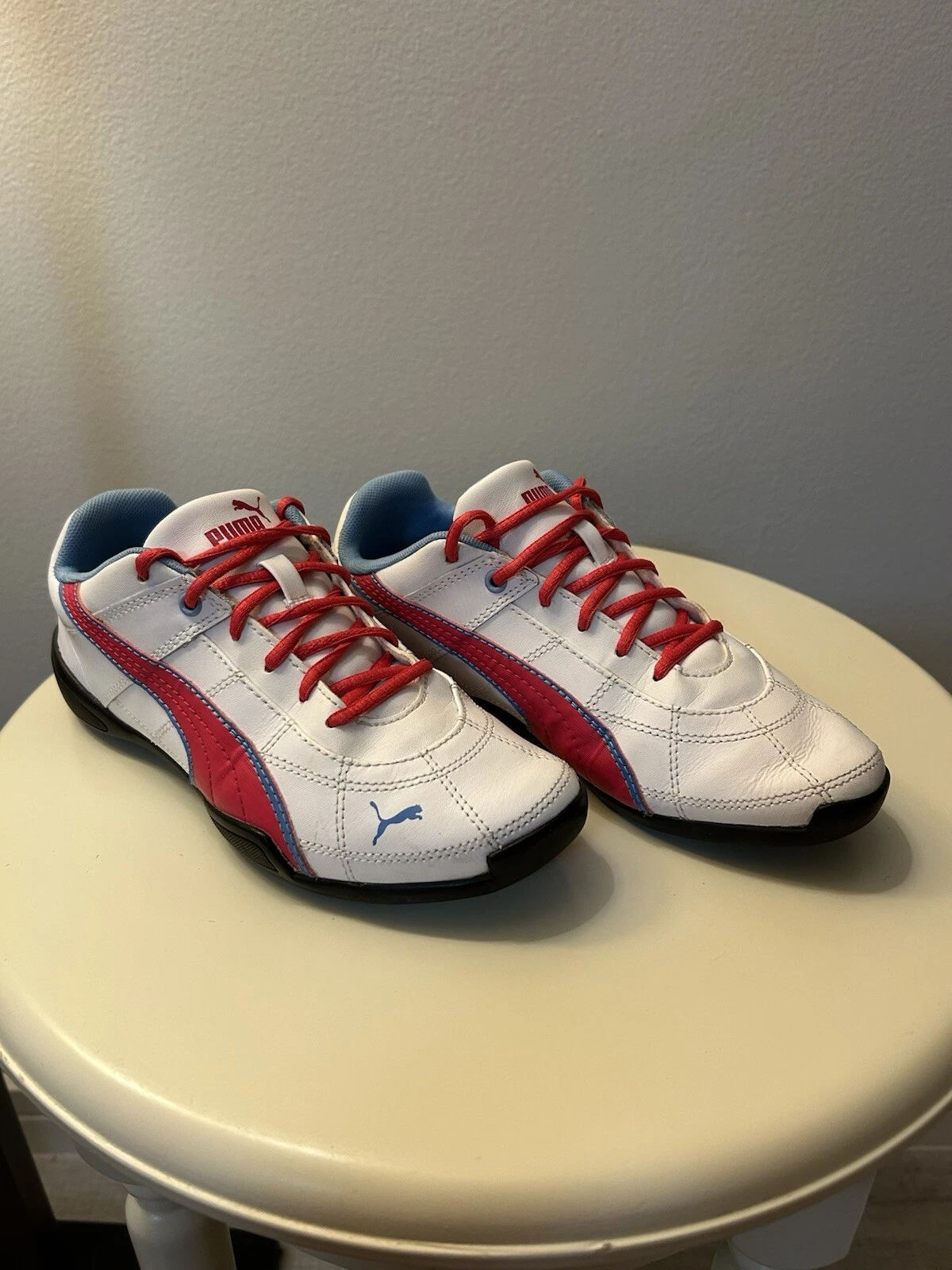 Sneakers PUMA bianche con accenti rossi e blu taglia US 3 5 EUR 35