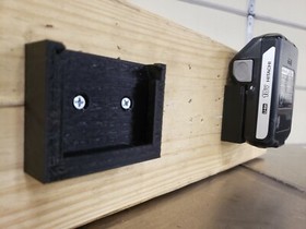 **2 Pack** Hitachi Metabo HPT 18V Locking Battery Wall/Under Shelf Holder Mount