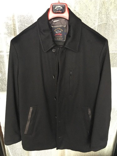 Xl Tg Paul Giaccone Agnello Shark L Collection Pelle Di Come Vera Luxuru Lana AxBpZ