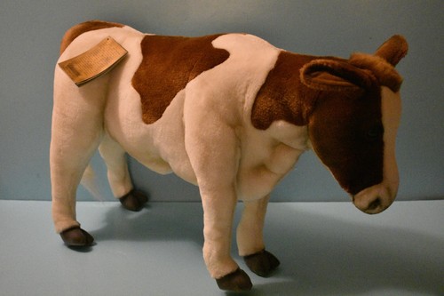 Hansa 20" Vaca Brown & White Cow # 4983 Plush Mint with Tag 2004 Retired Mint - Picture 3 of 6