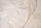 Fitted Bed Sheet Cooling Foam Pad Top Twin Size White Comfortable Sleep Relax