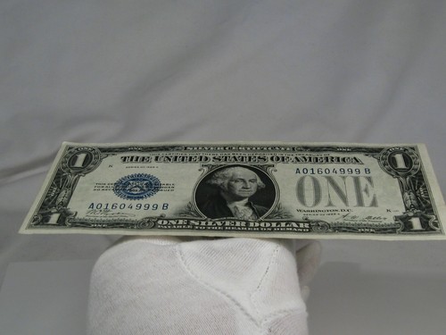 AU 1928-A "FUNNY BACK" Silver Certificate. A/B Block - Picture 8 of 12