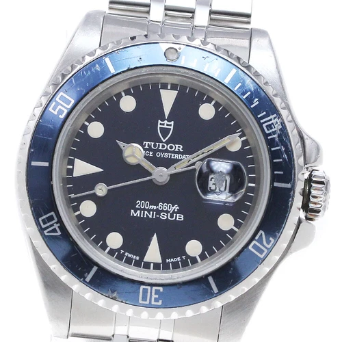 Orologio automatico ragazzo TUDOR Prince Date Mini Sub 73190 Cal.2671 quadrante navy_849753