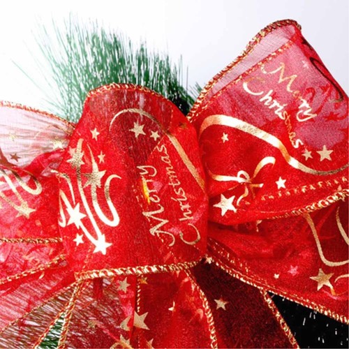 2 Rollen 400 x 6,3 cm rotes Weihnachts-Satinband, Weihnachts-Seidenband, - Bild 4 von 12