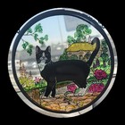 Decorative Hand Printed Stained Glass Window Sun Catcher/Roundel in a Cottage...